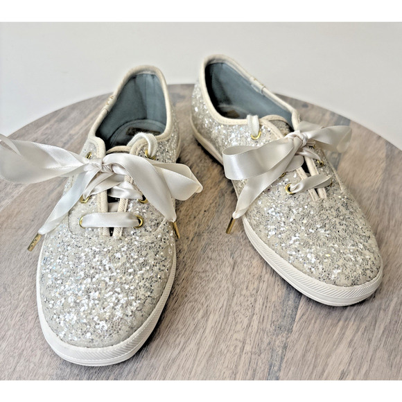Keds Shoes - Keds x Kate Spade New York Champion Glitter Sneakers – 5 Women’s Bridal Wedding